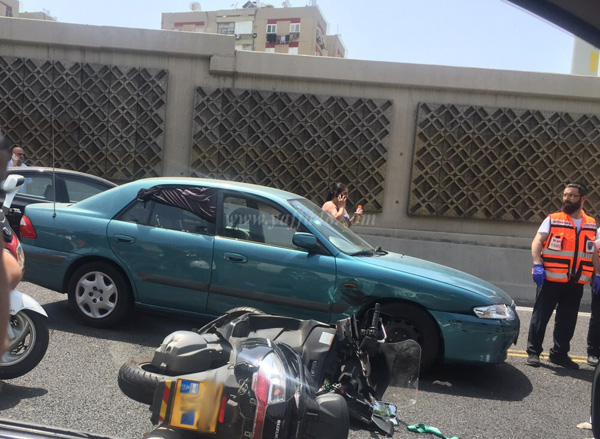  يافا: إصابة خطيرة لسائق دراجة نارية بحادث طرق في مفرق فولفسون